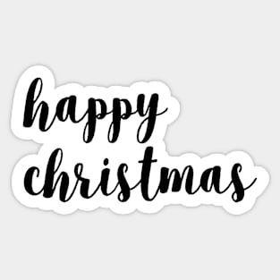 happy christmas lettering Sticker
